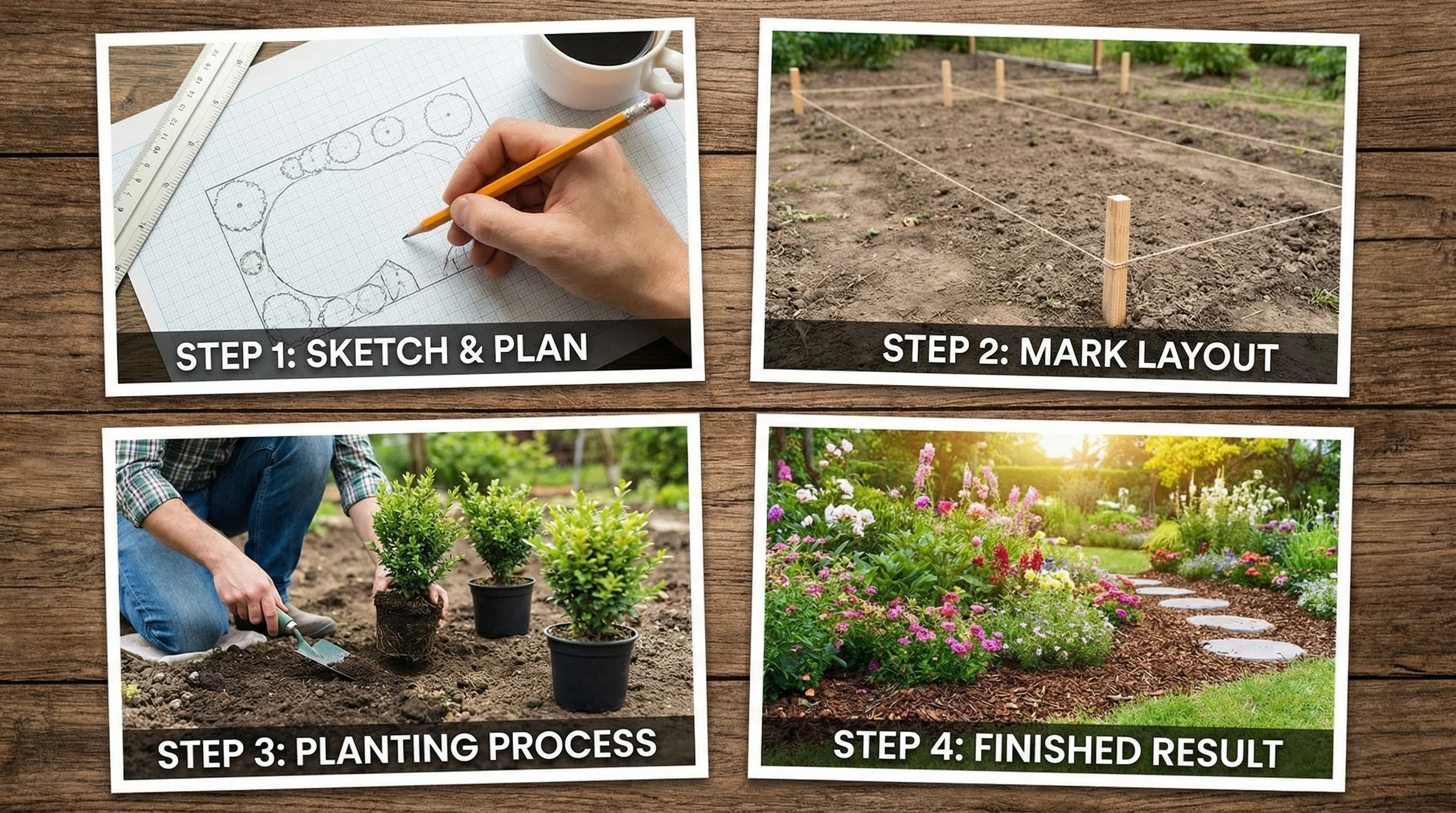 Этапы создания ландшафтного дизайна своими руками