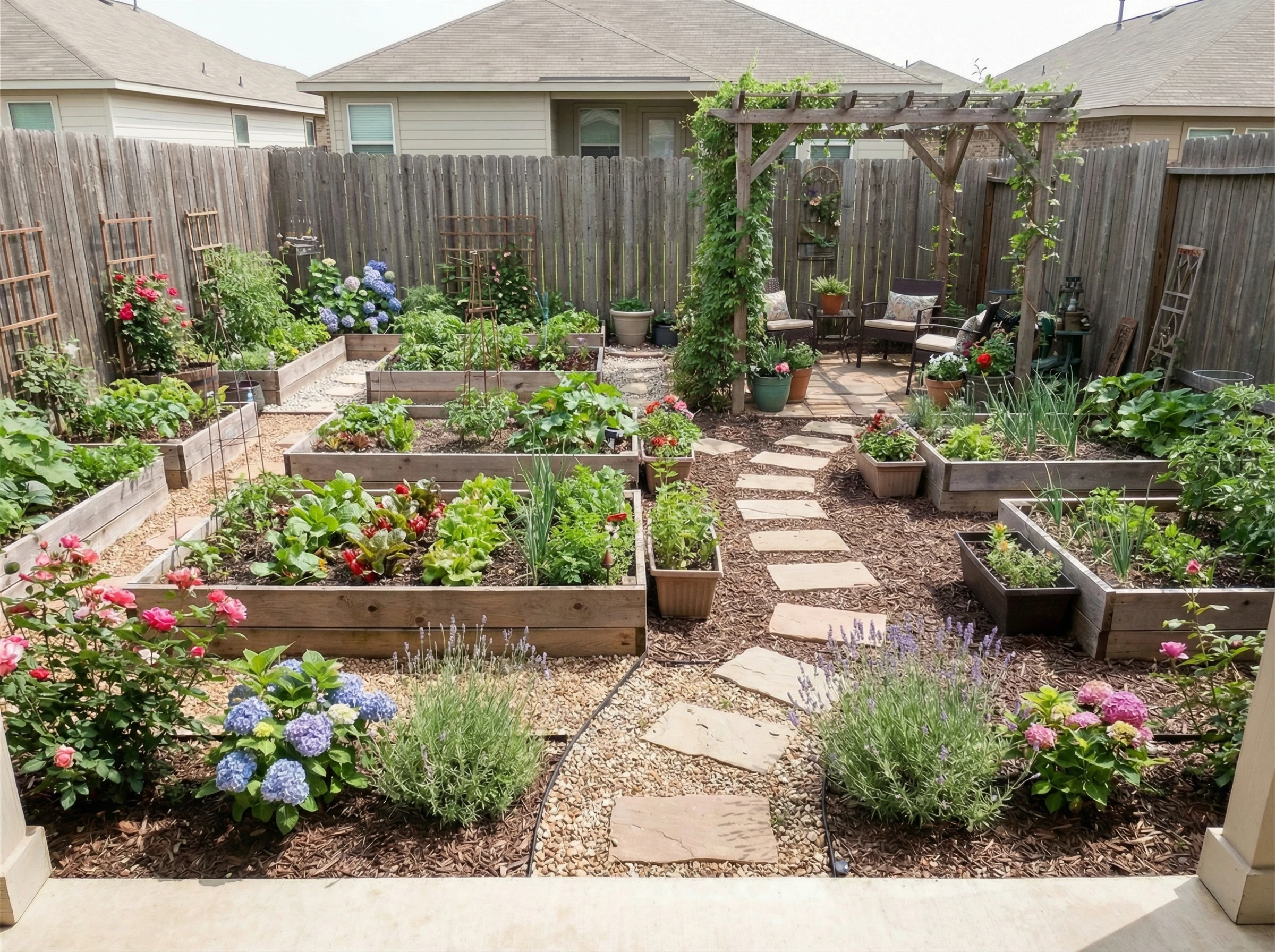 Участок после ландшафтного дизайна своими руками