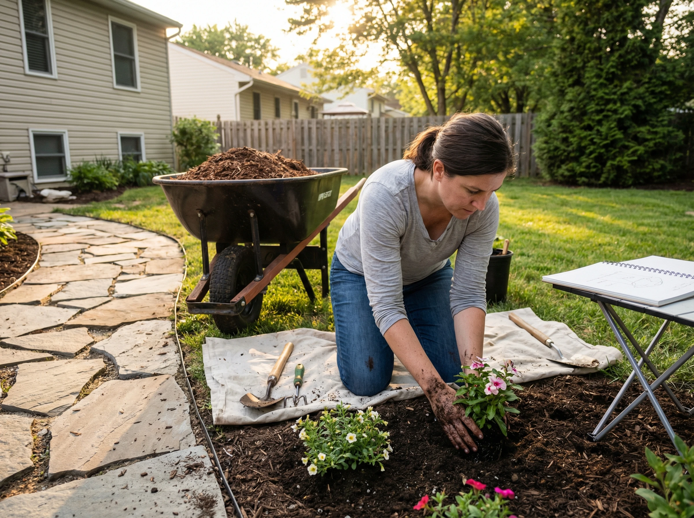 Ландшафтный дизайн своими руками с нейросетью RoomGPT