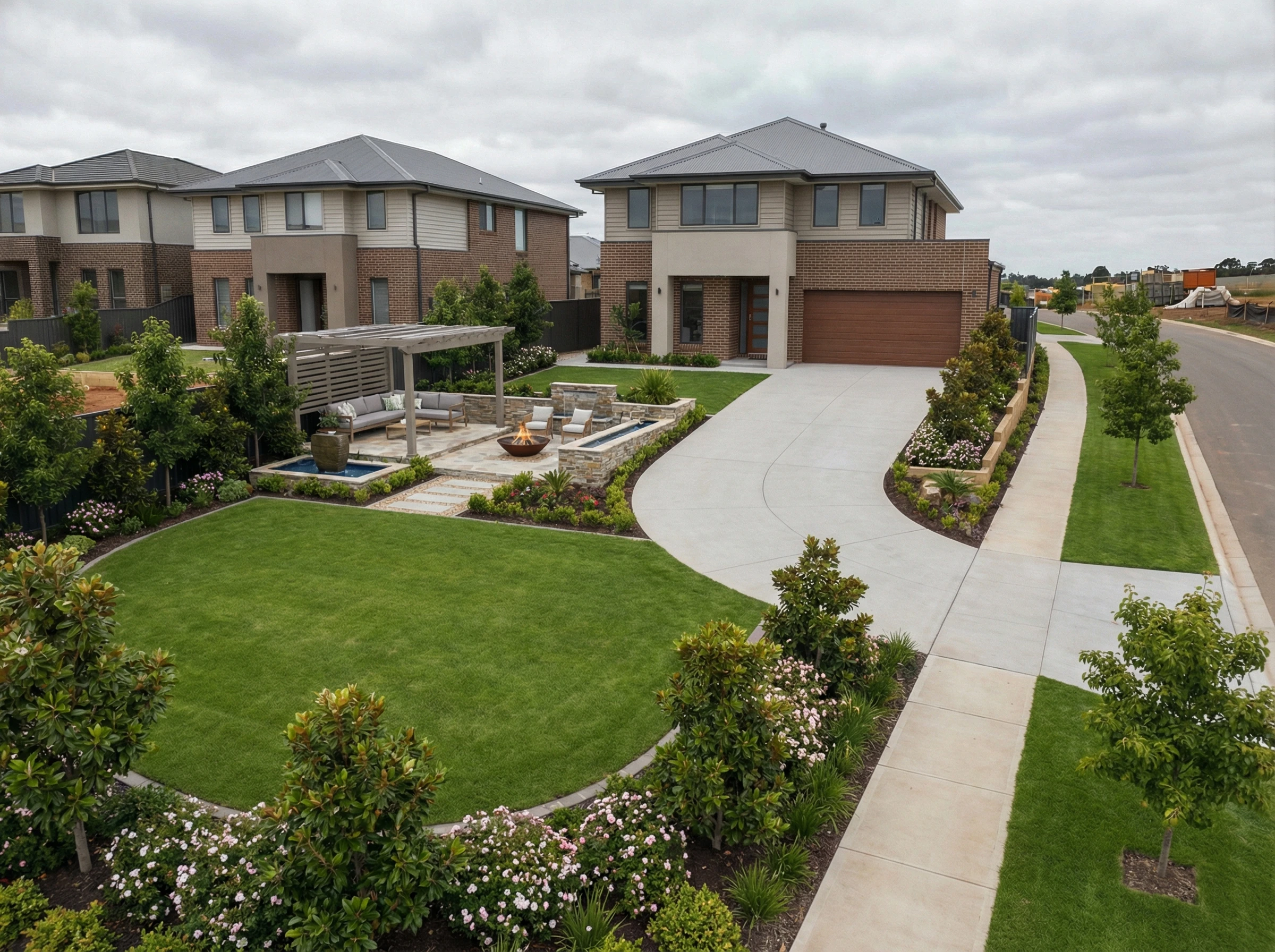 Участок после планировки с ИИ