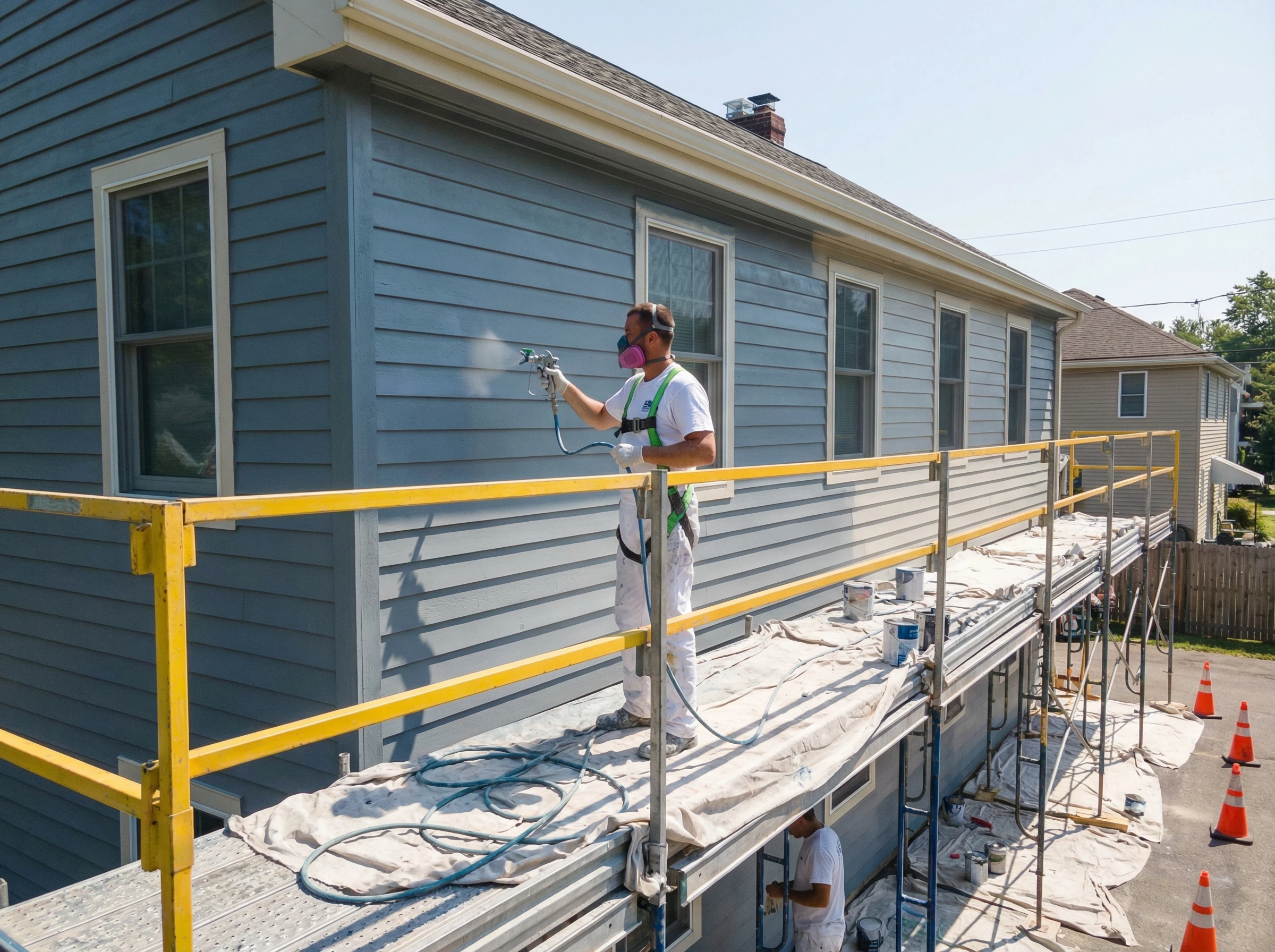 Профессиональная покраска фасада дома