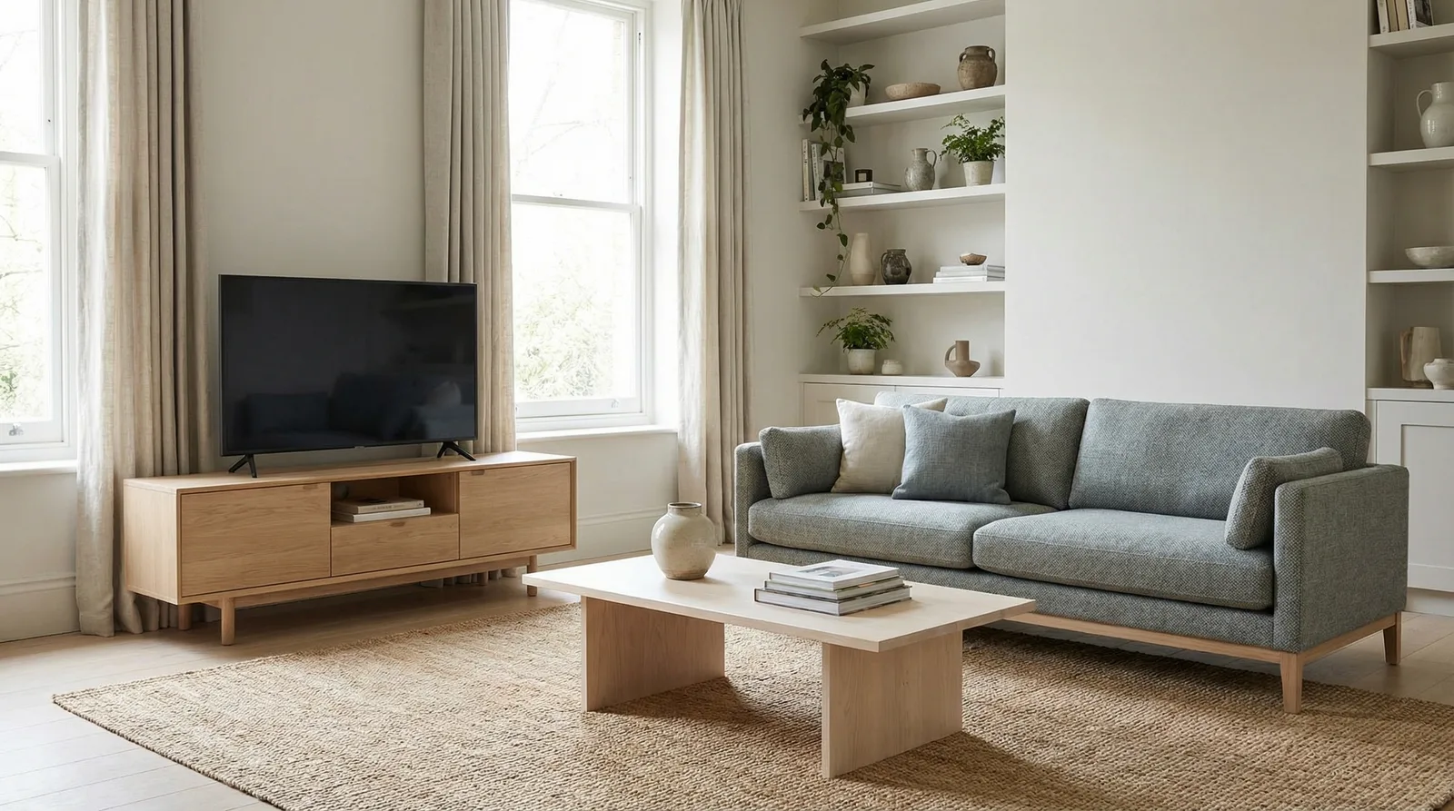 Функциональная мебель в стиле Сканди — пример интерьера | RoomGPT