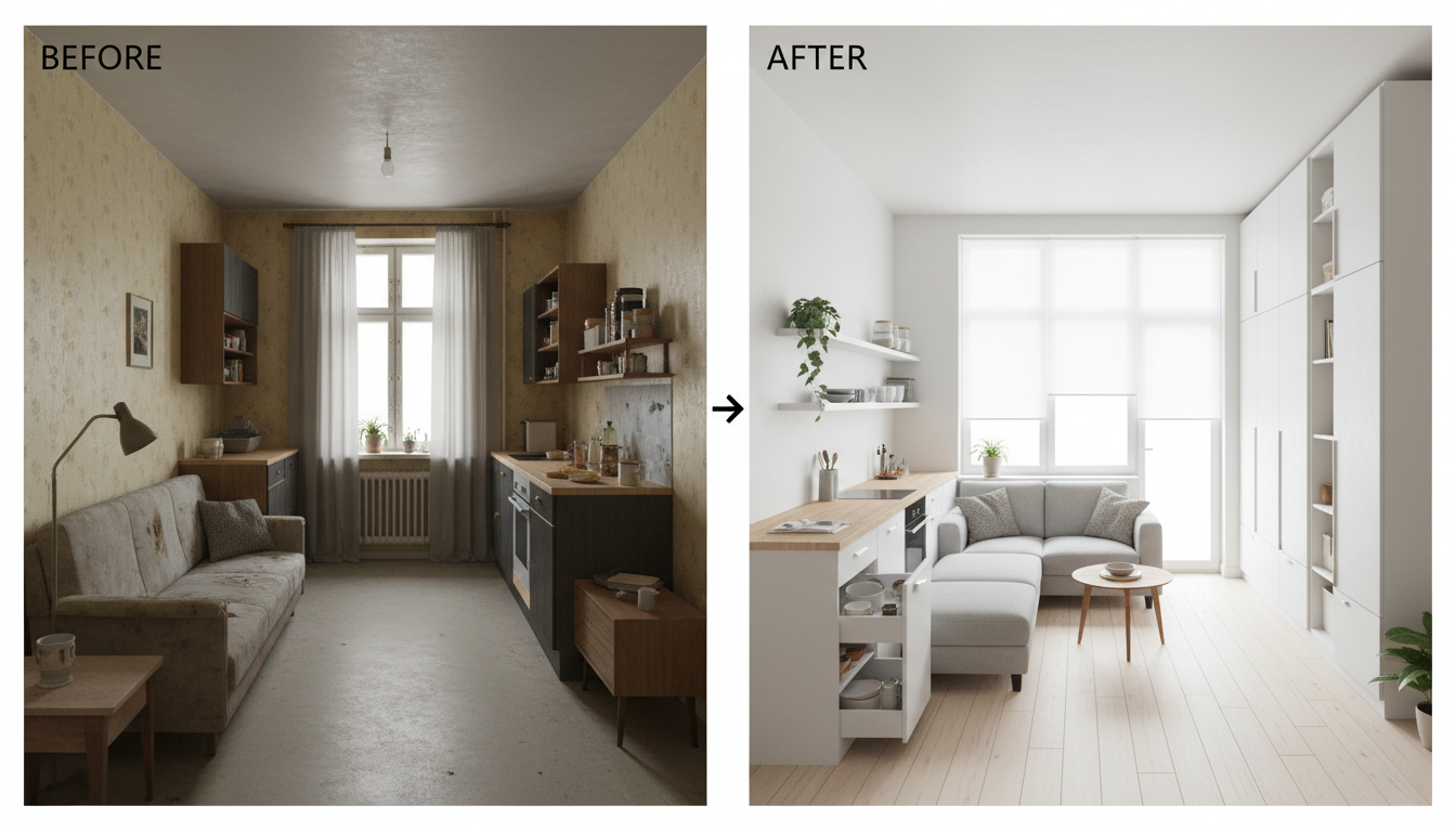 Дизайн квартиры в хрущёвке: как исправить недостатки планировки