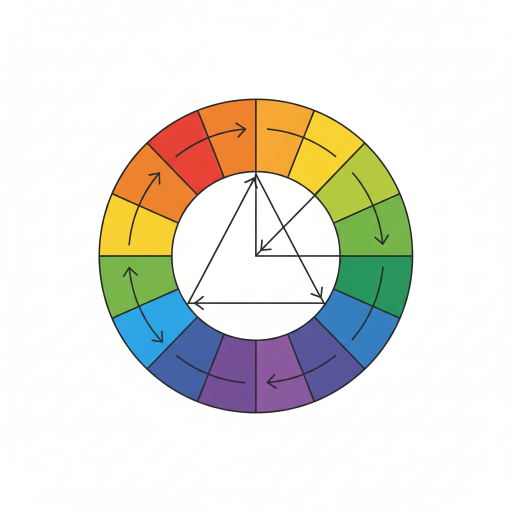 Цветовой круг Иттена с 12 сегментами — основной инструмент подбора цветовых сочетаний