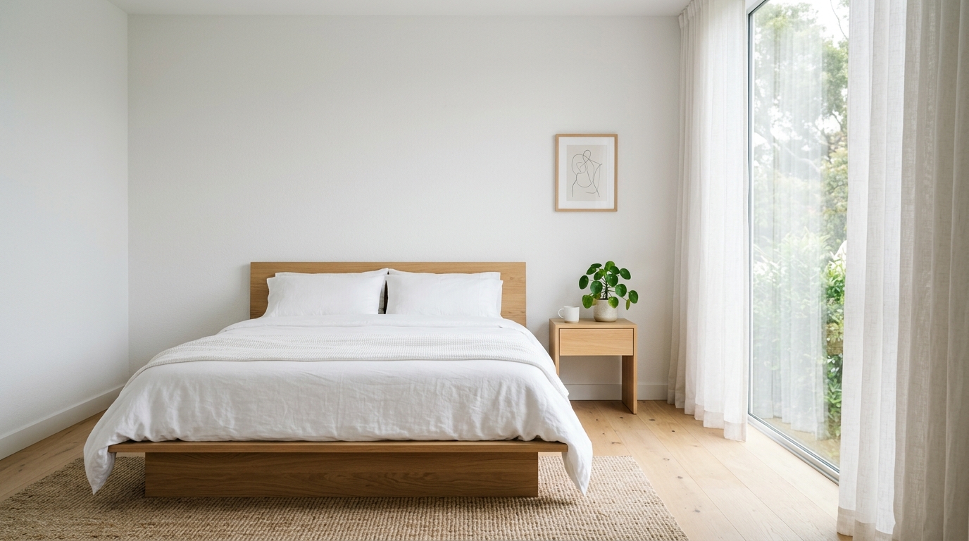 Дизайн спальни в стиле минимализм: покой и ничего лишнего