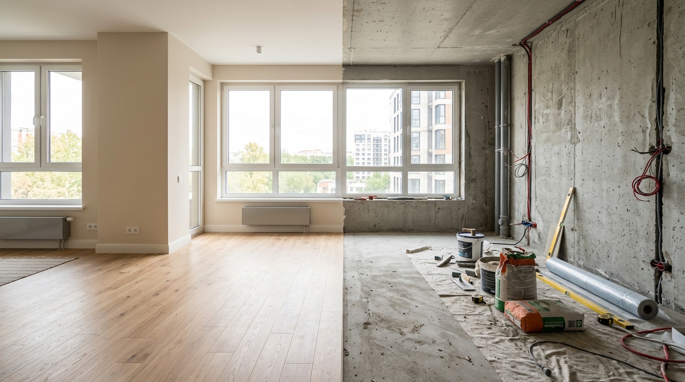 Сколько стоит ремонт квартиры в 2026 году: бюджет по комнатам