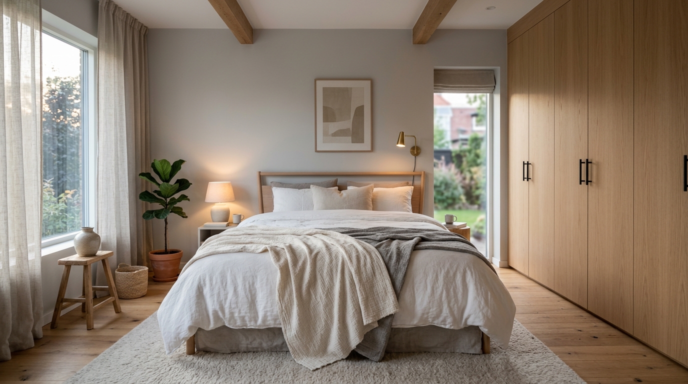 Уютная спальня после ремонта