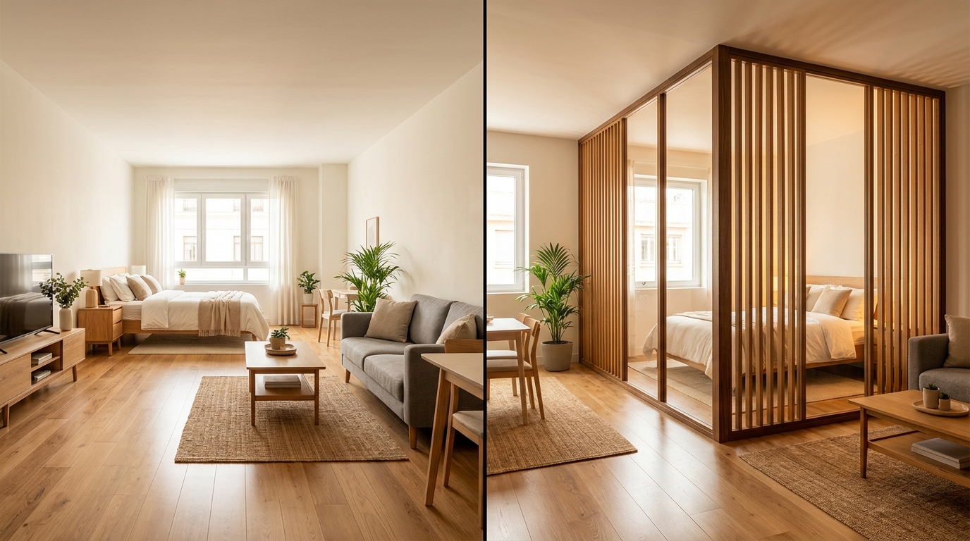 Зонирование пространства: как перегородка меняет восприятие комнаты
