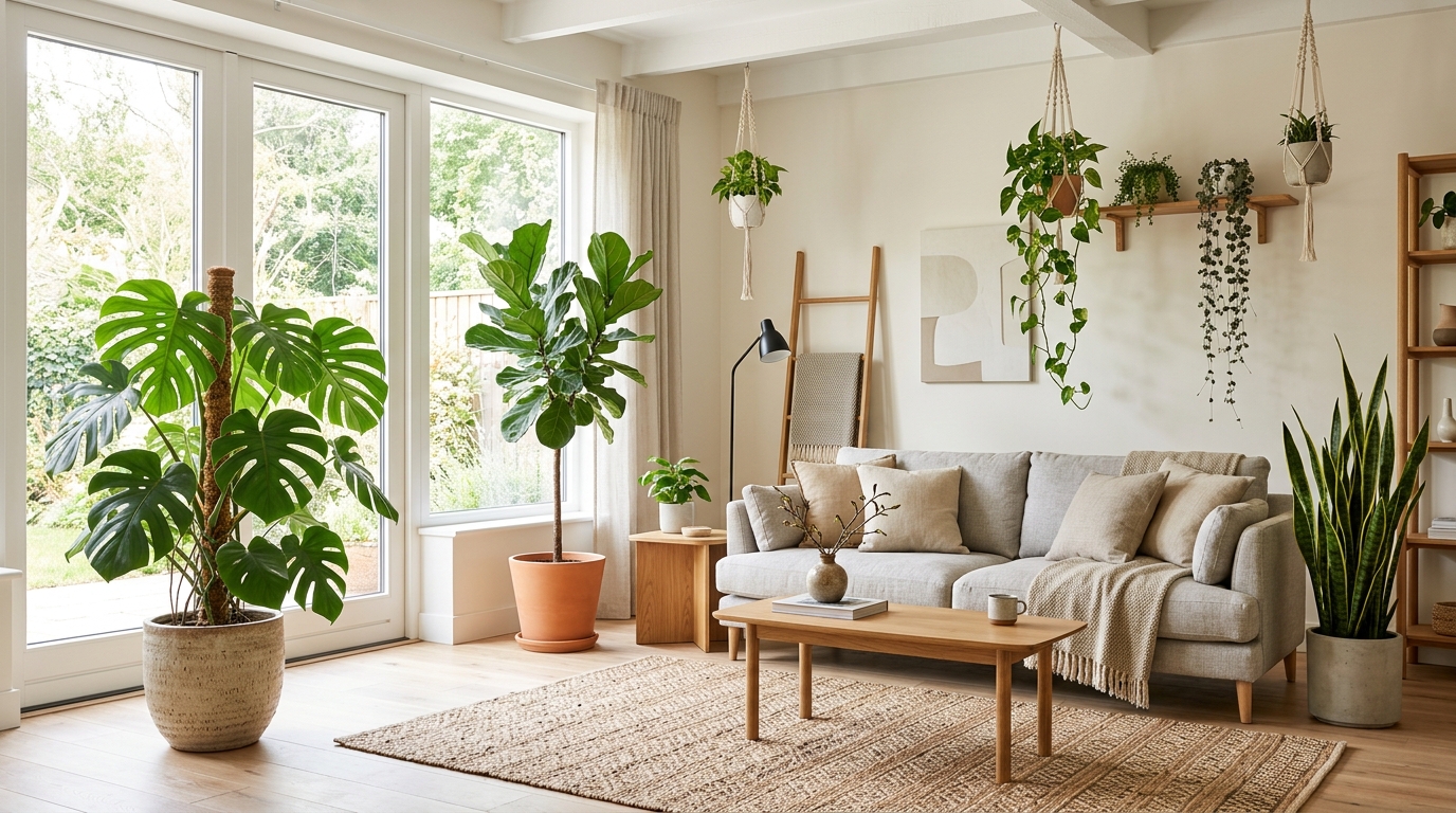 Комнатные растения в интерьере