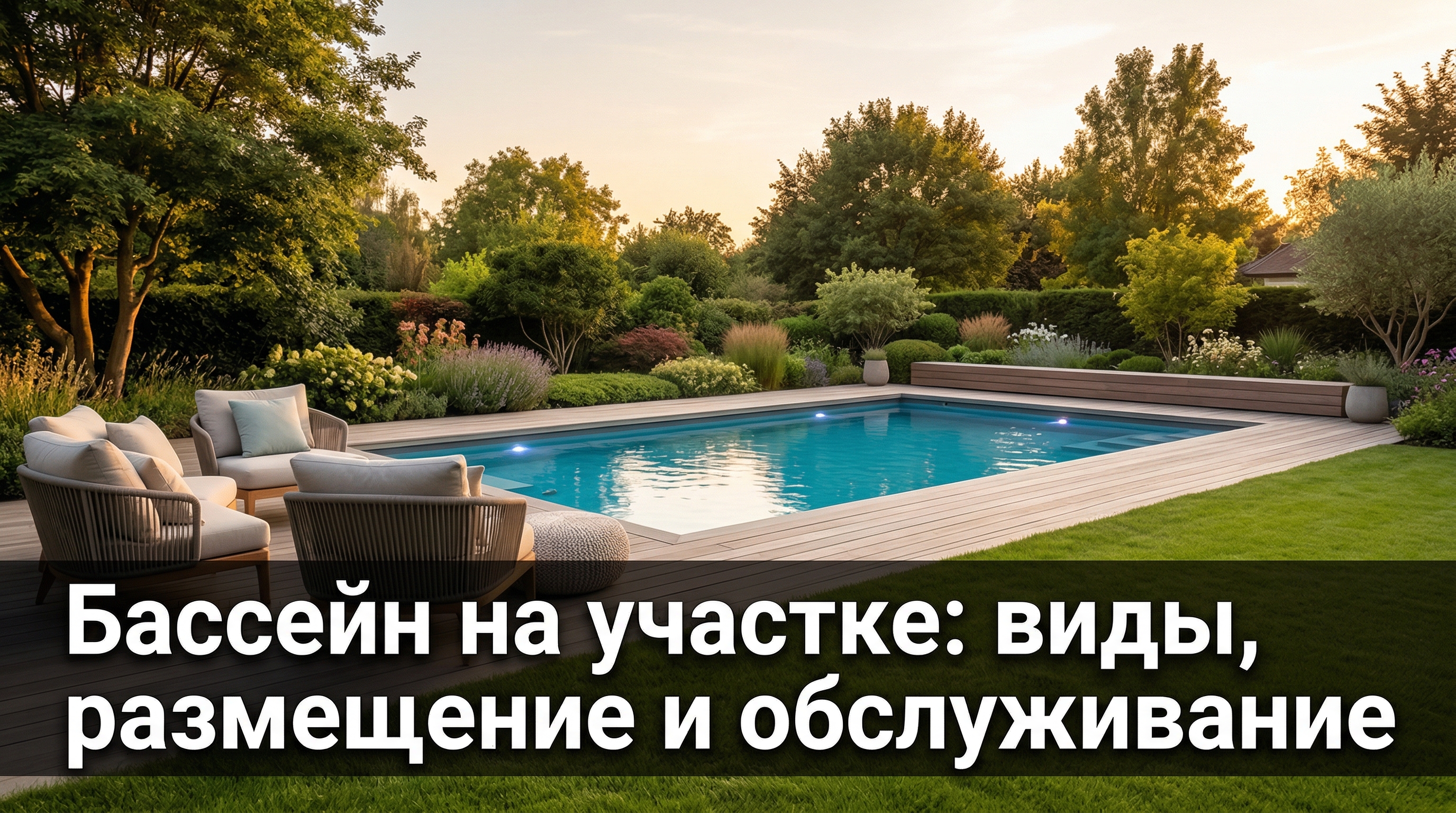 Бассейн на участке: виды, размещение и обслуживание — блог RoomGPT