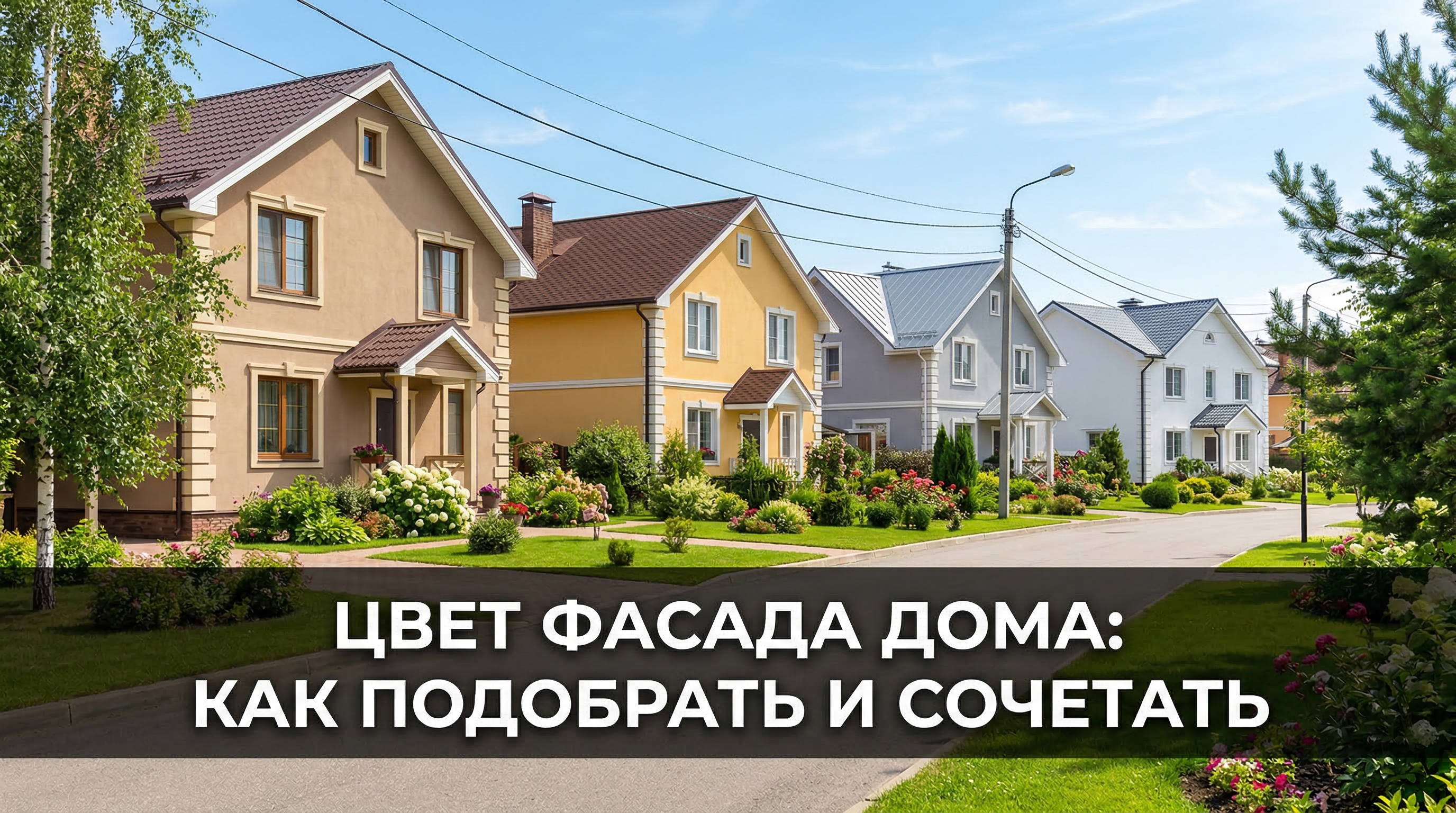 Цвет фасада дома: как подобрать и сочетать — блог RoomGPT