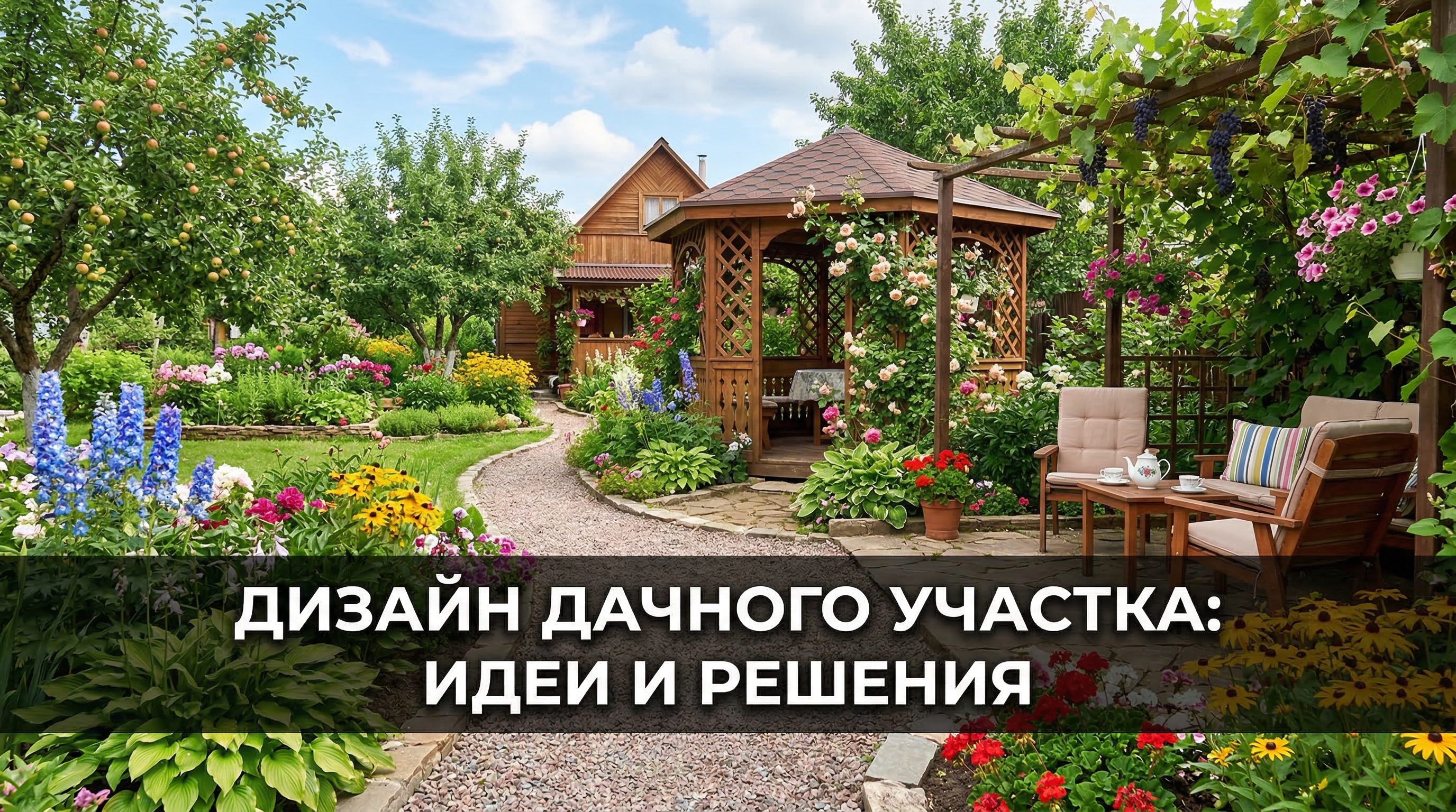 Дизайн дачного участка: стили, зоны и практичные решения — блог RoomGPT
