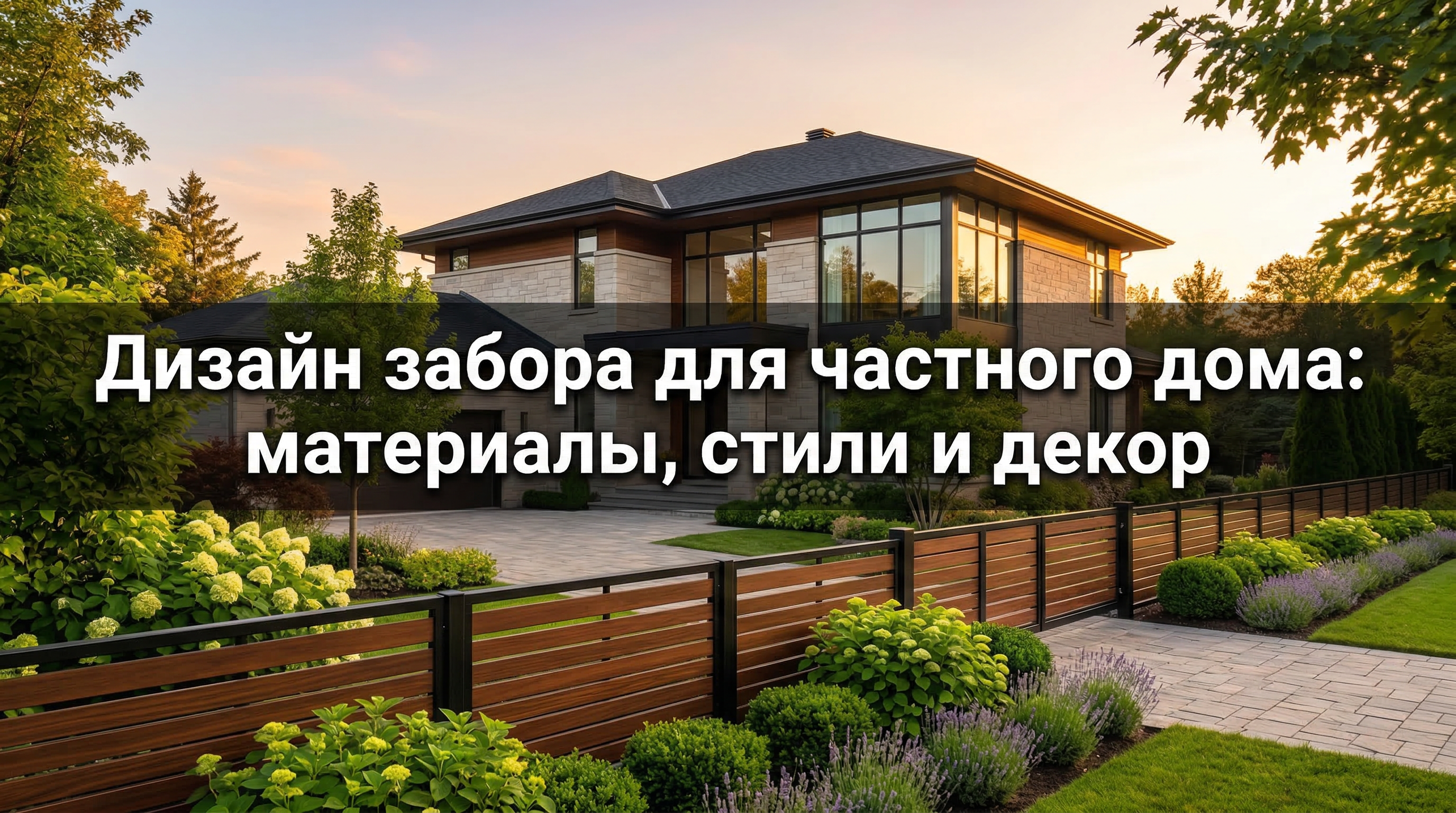 Дизайн забора для частного дома: материалы, стили и декор — блог RoomGPT