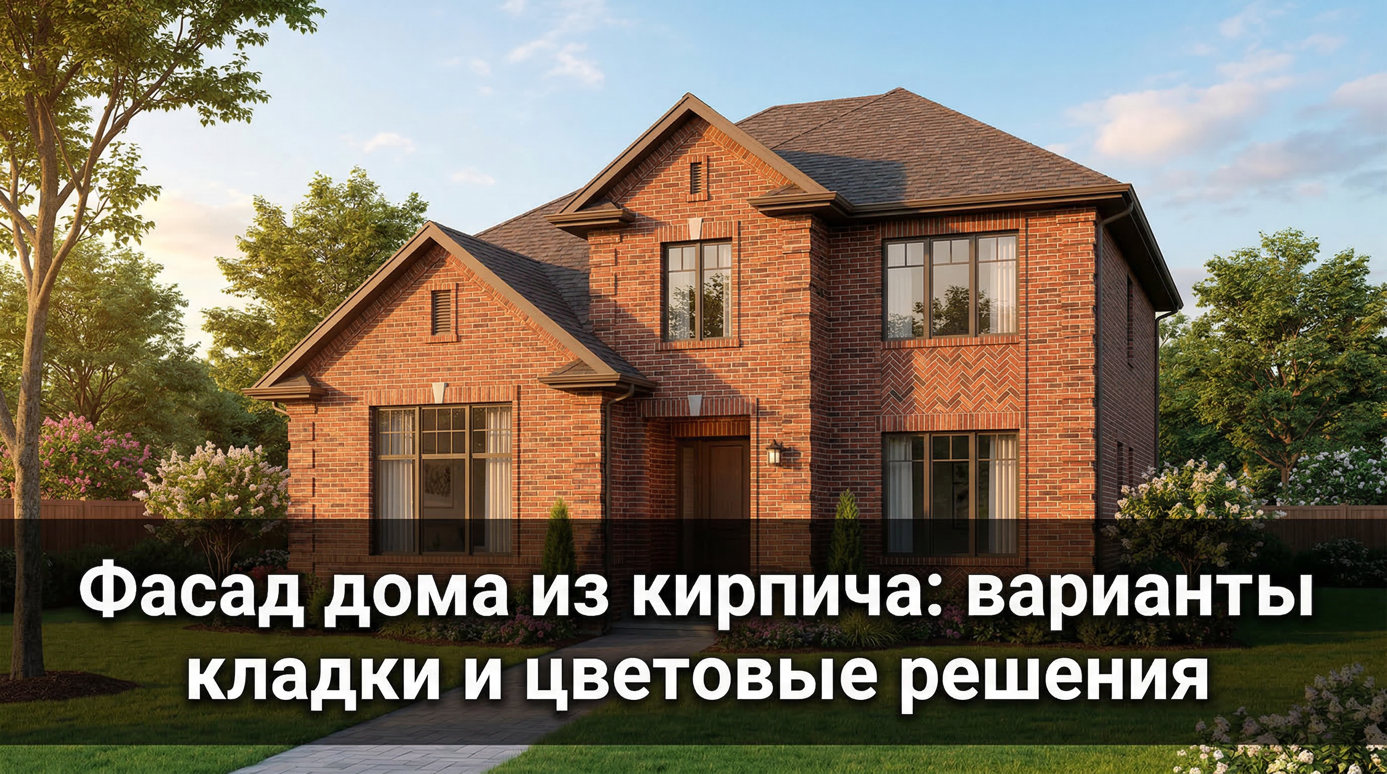 Фасад дома из кирпича: варианты кладки и цветовые решения — блог RoomGPT