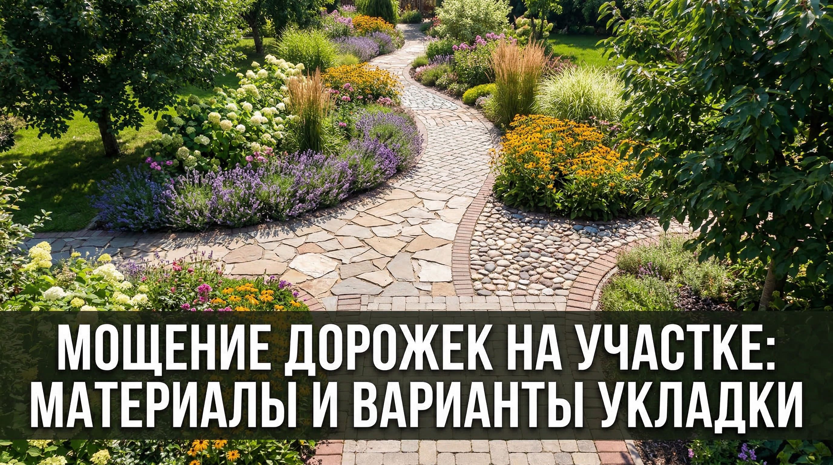 Мощение дорожек на участке: материалы и варианты укладки — блог RoomGPT
