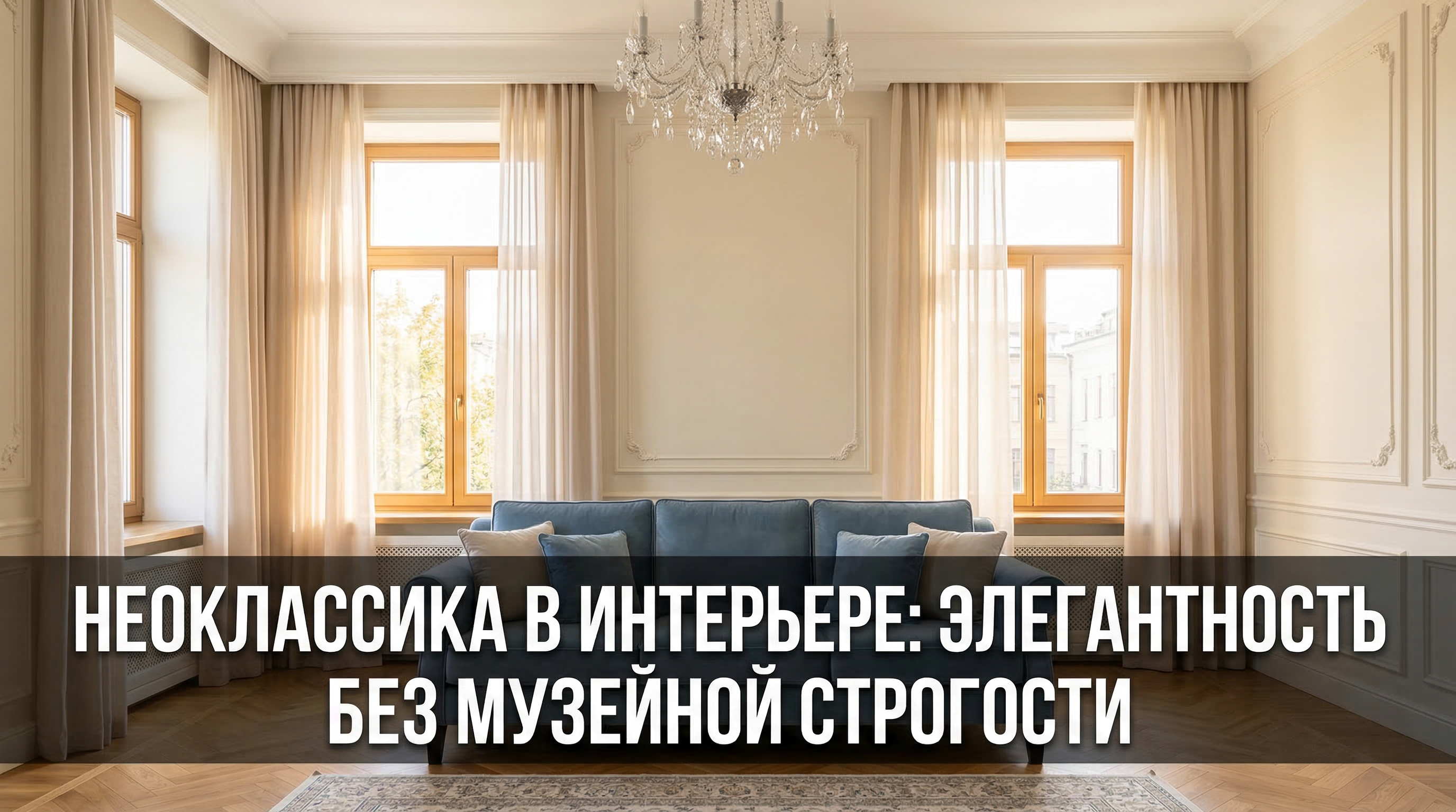 Неоклассика в интерьере: элегантность без музейной строгости — блог RoomGPT