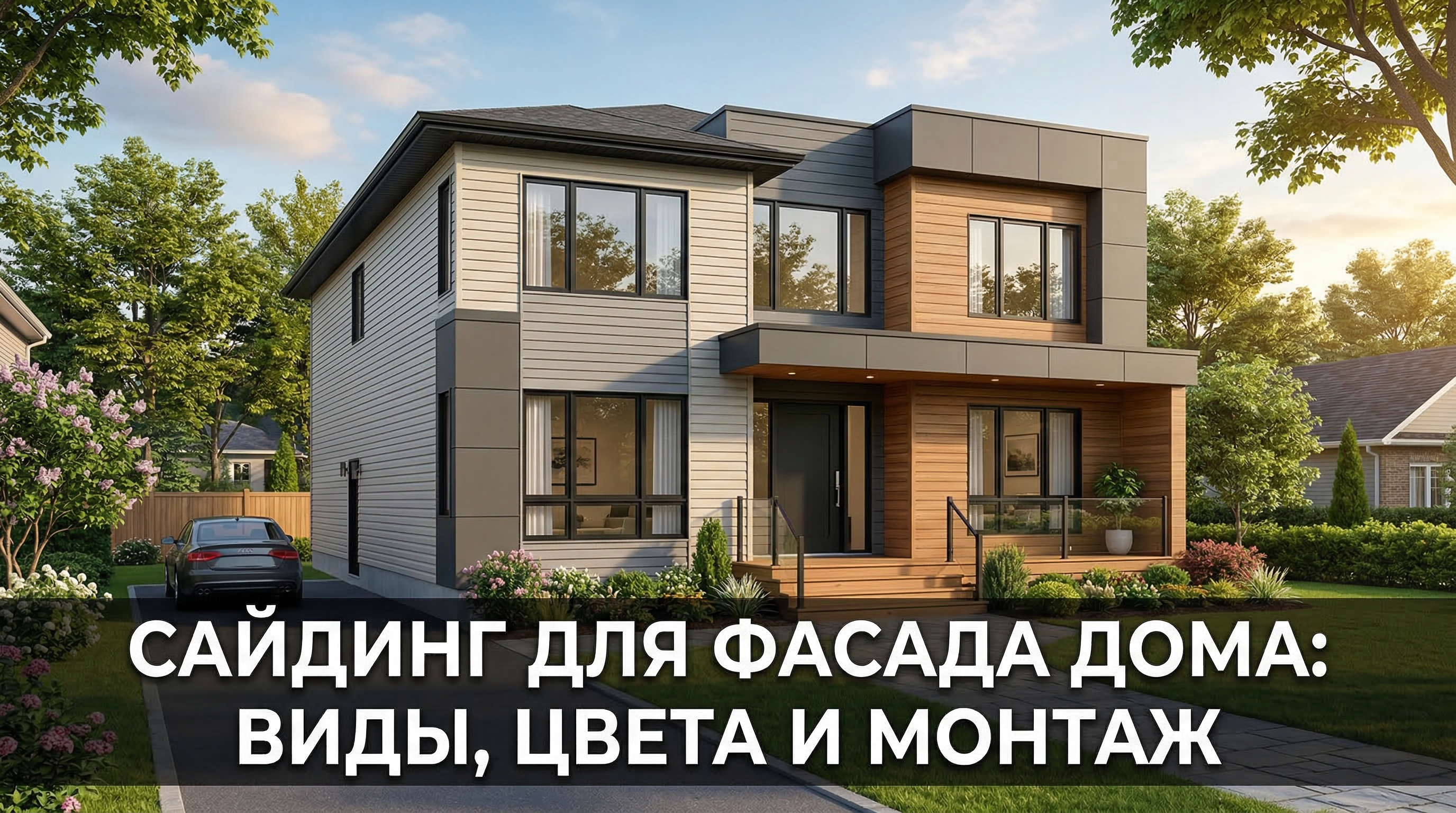 Сайдинг для фасада дома: виды, цвета и монтаж — блог RoomGPT