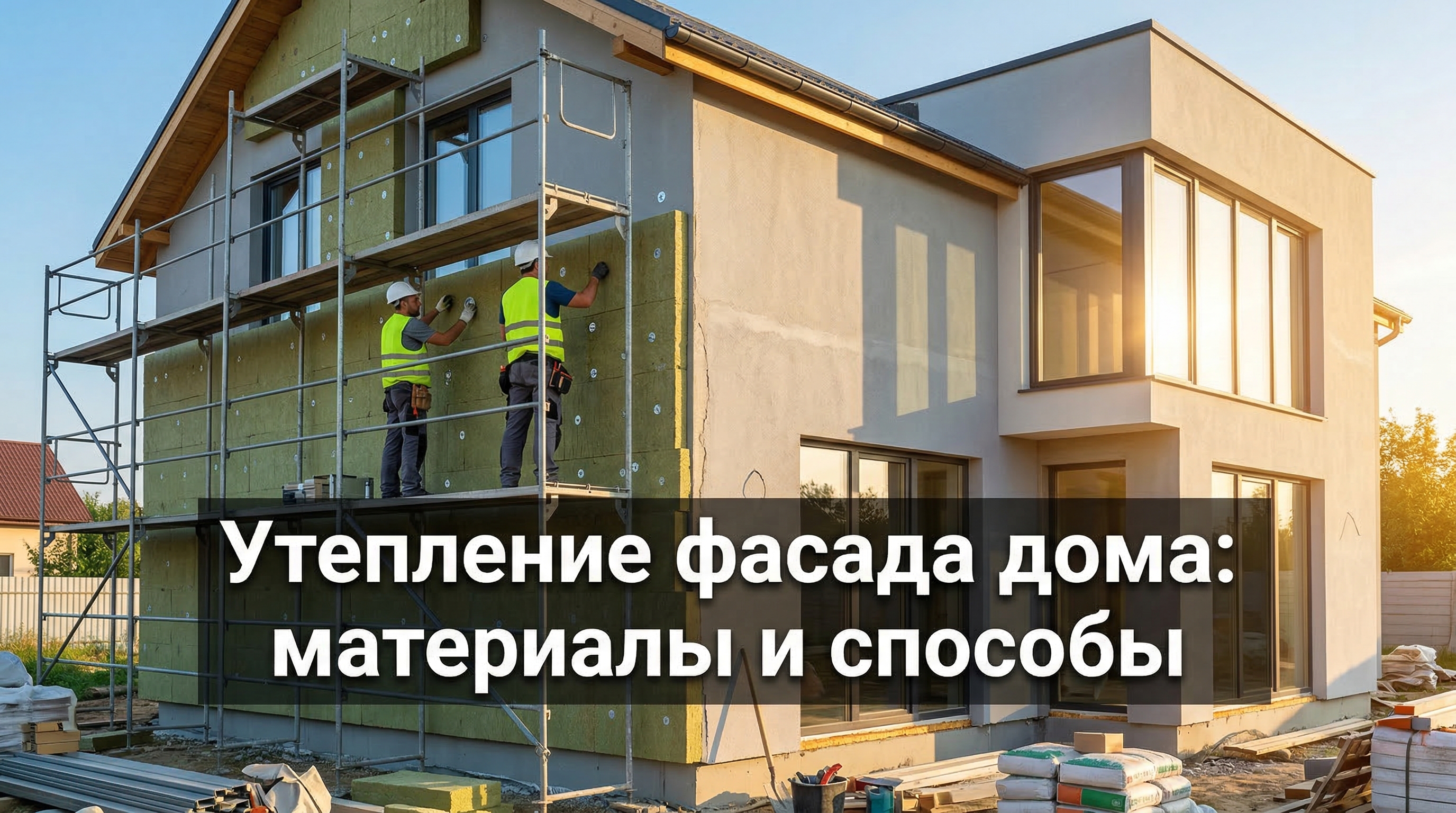 Утепление фасада дома: материалы и способы — блог RoomGPT