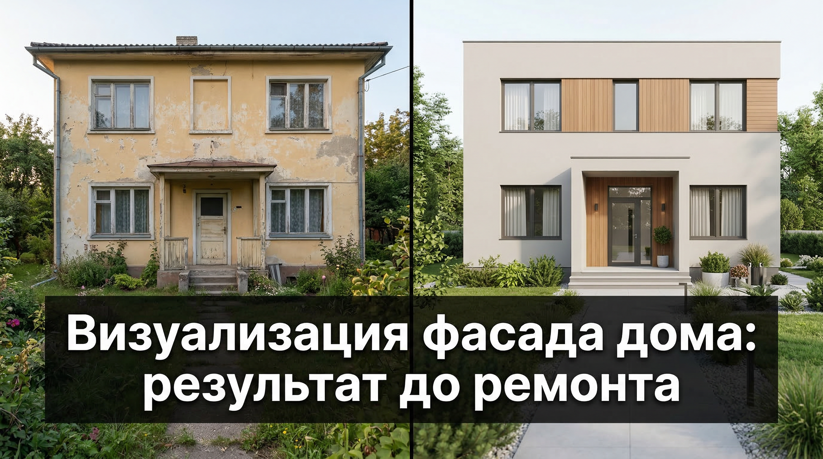 Визуализация фасада дома: как увидеть результат до ремонта — блог RoomGPT