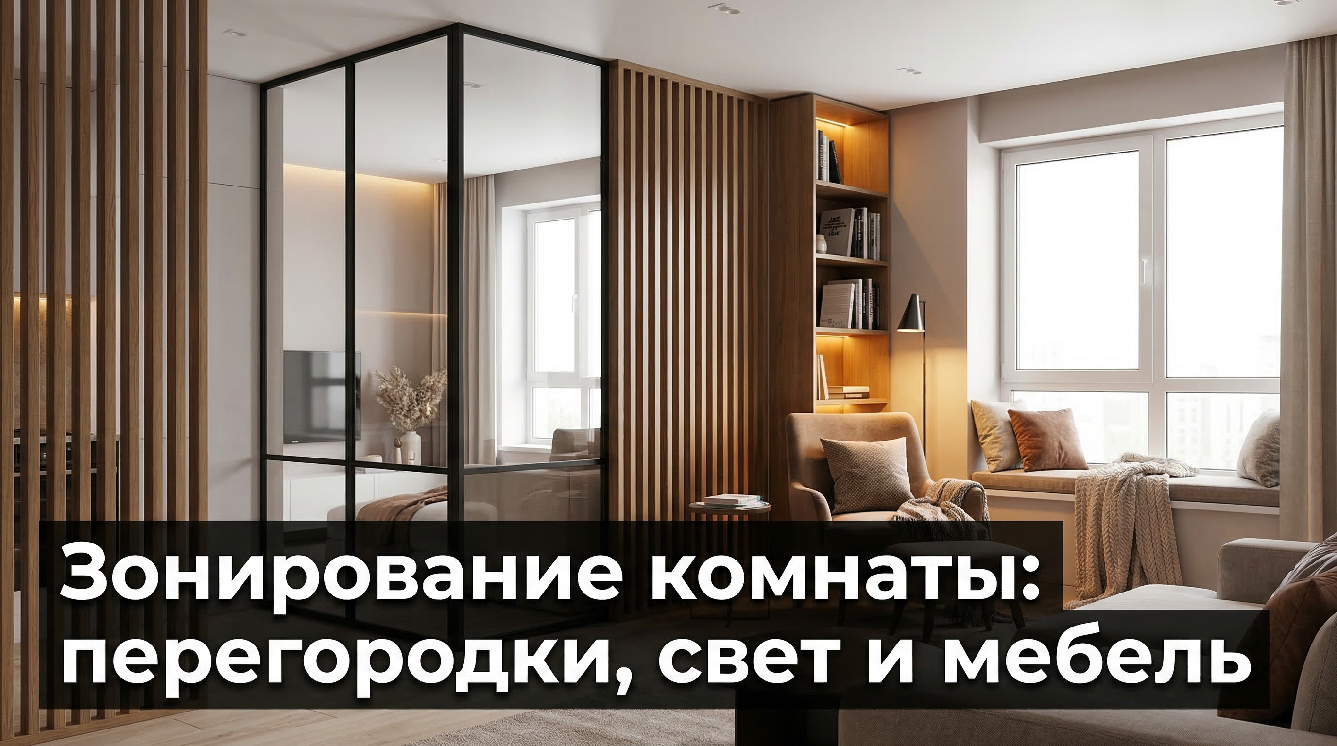 Зонирование комнаты: перегородки, свет и мебель для разделения пространства — блог RoomGPT
